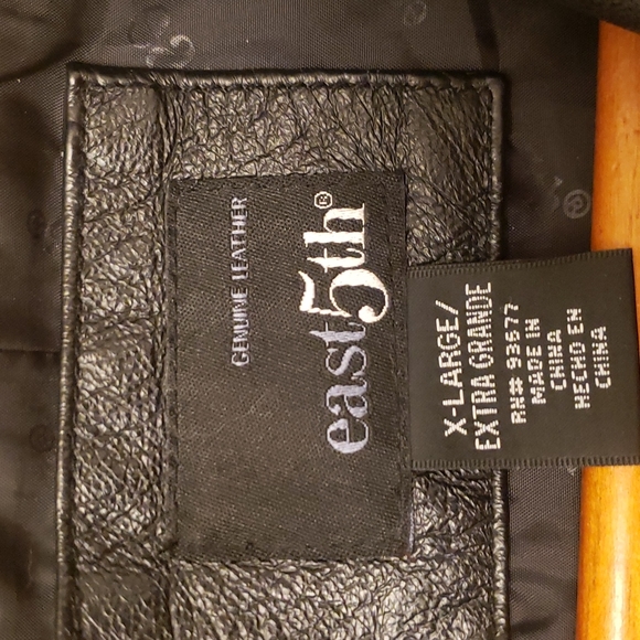 😎Men's Genuine BLACK😎 LEATHER😎 JACKET😎! LNWOT! - Picture 4 of 10